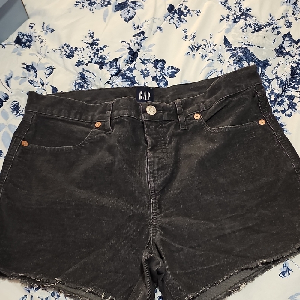 GAP Women's Dark Gray Corduroy Shorts